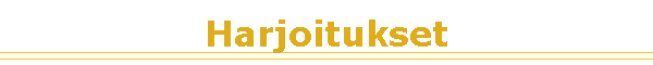 Harjoitukset