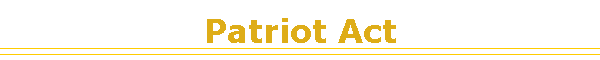 Patriot Act