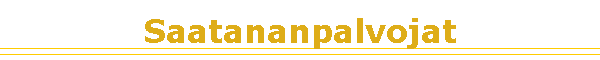 Saatananpalvojat