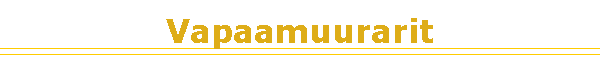 Vapaamuurarit