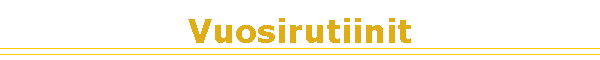Vuosirutiinit
