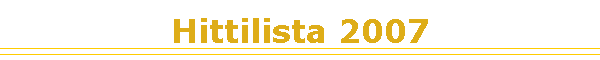 Hittilista 2007